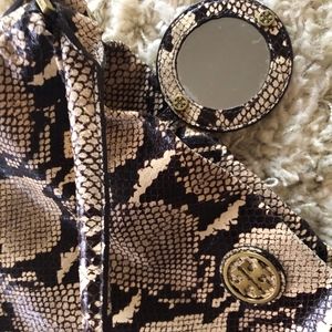 Tory Burch  Python Embossed Bag